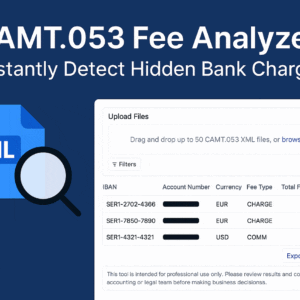 CAMT.053 Fee Analyzer