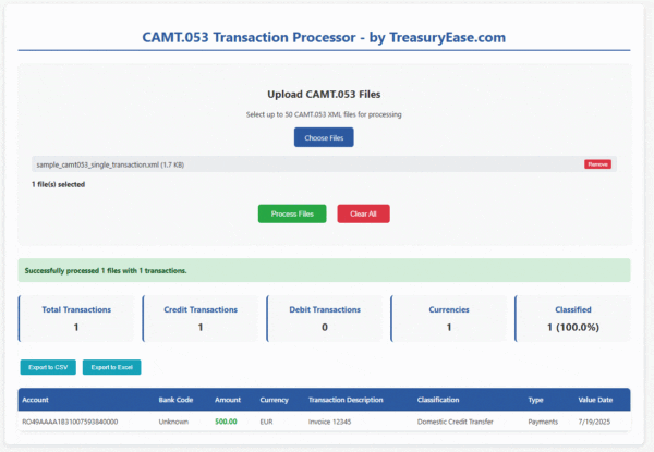 CAMT.053 Transaction Processor - Image 3